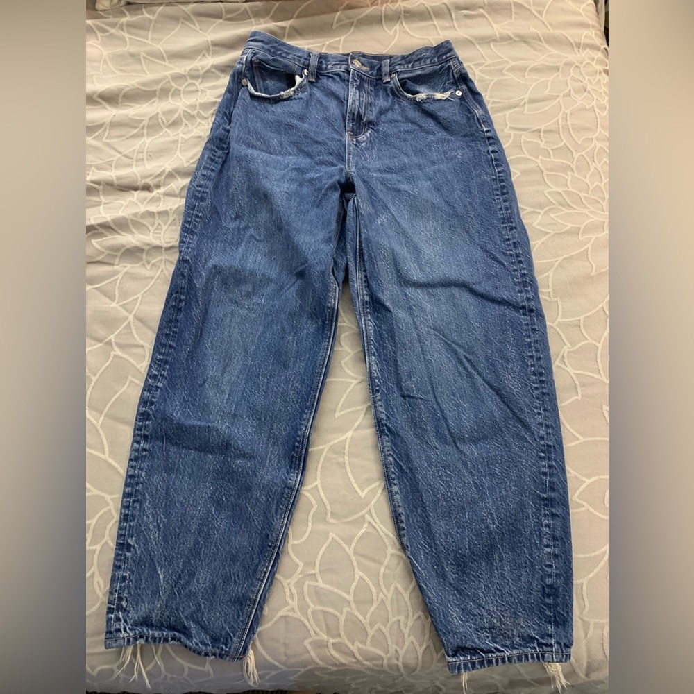 Distressed jeans